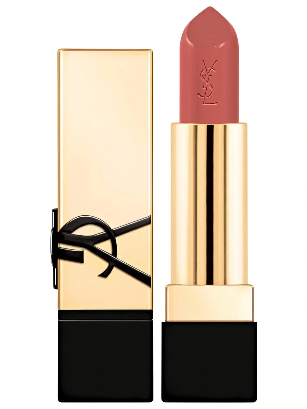 YSL Rouge Pur Couture Caring Satin Lipstick with Ceramides. N12. Nude instinct